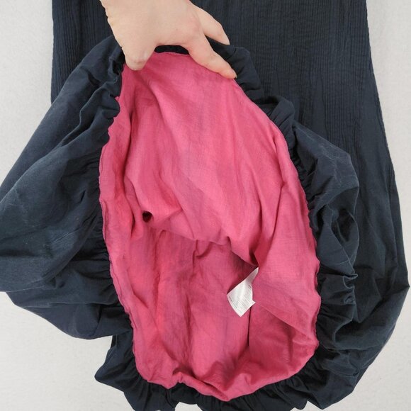 Escada Dress Womens 44 US 14 Faded Black Sleeveless V Neck Bubble Hem Sport - Picture 8 of 13